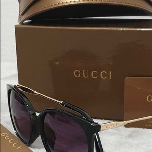 Gucci oversize cat eye sunglasses